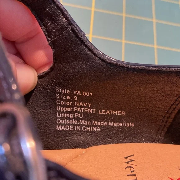 Wen & Where Blue Patent Leather Shoes. Size 9 - Picture 7 of 7